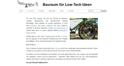 Desktop Screenshot of bauraum-lowtech.org