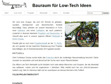 Tablet Screenshot of bauraum-lowtech.org